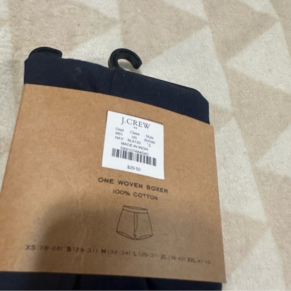 J. Crew woven boxer shorts navy blue - Picture 3 of 3